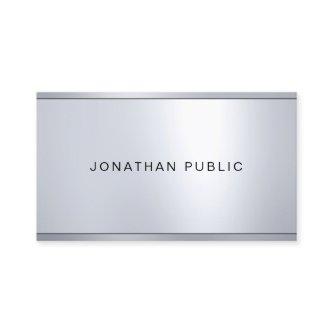 Silver Metallic Look Elegant Template Modern Glam