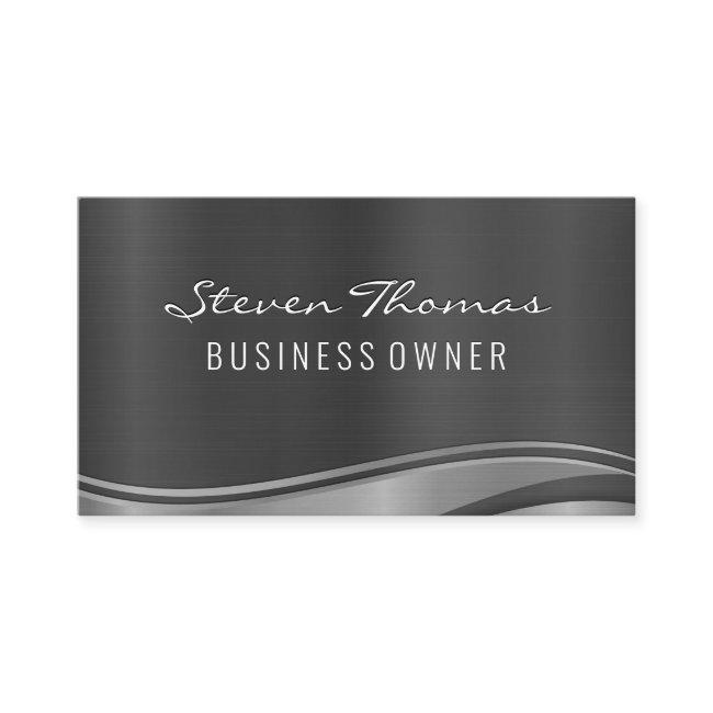 Silver Metallic Wave Background