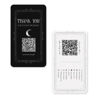 Silver Moon Mystical Occult Social Media QR Code