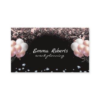 Silver Pink Black Balloons Modern Event Planning