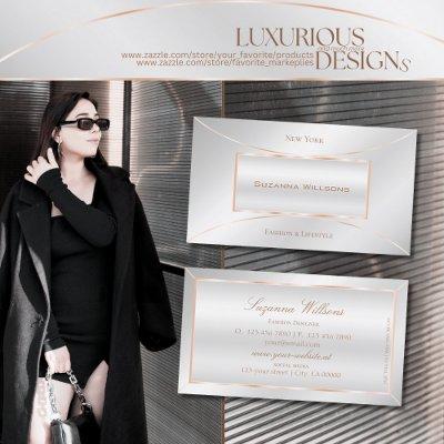 Silver Rose Gold Decor Professional and Luxurious