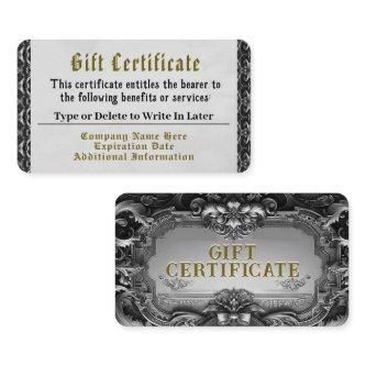 Silver Royalty Gift Certificate