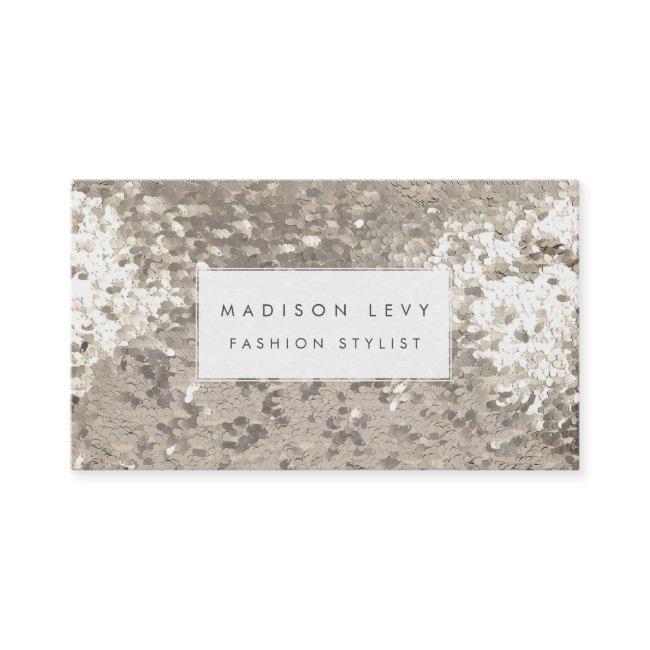 Silver Sequin Sequins Fashion Stylist