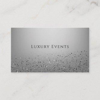 Silver Sparkle Sparkly Glitter Party Event Planner