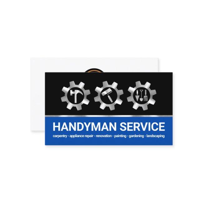 Silver Sprocket Handyman Tools Icon
