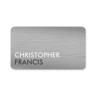 Silver titanium metal customizable