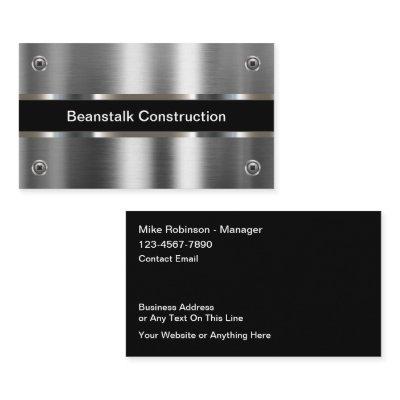 Silver Tone Metallic Construction