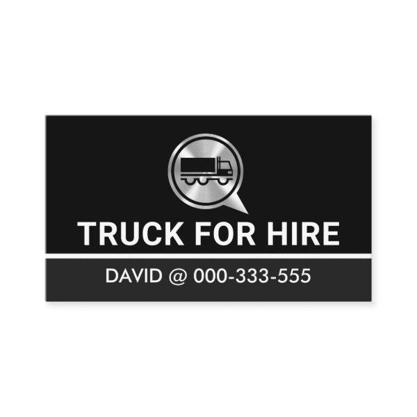 Silver Truck Speech Box Trucker