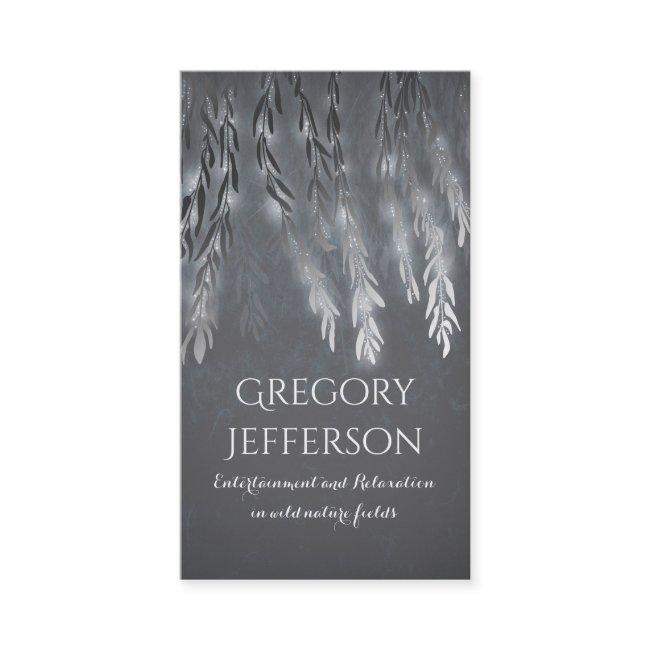 Silver Vintage Willow Tree Branches String Light