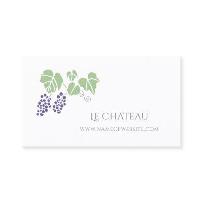 Simple and Chic Grape Vine Fruit Logo