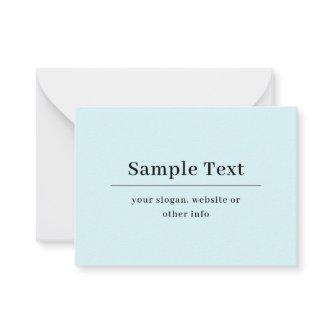 Simple and Elegant Text Template | Light Blue