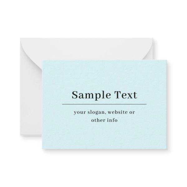 Simple and Elegant Text Template | Light Blue
