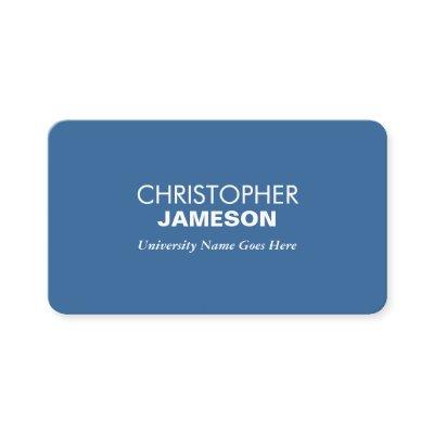 Simple and Modern Blue Graduate Student University Calling Card