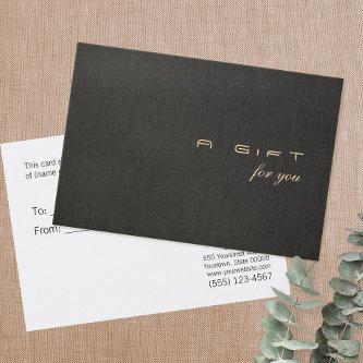 Simple and Modern Gift Certificate