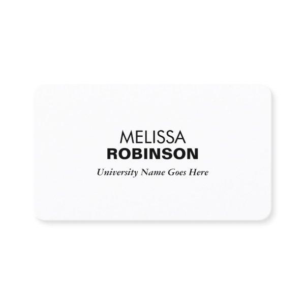 Simple and Modern Graduate Student University Calling Card