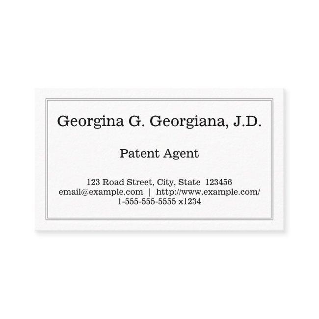 Simple and Plain Patent Agent