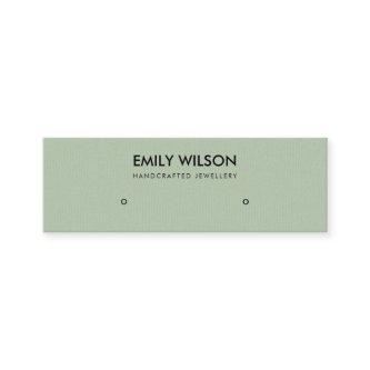 SIMPLE AQUA GREEN KRAFT STUD EARRING DISPLAY LOGO MINI