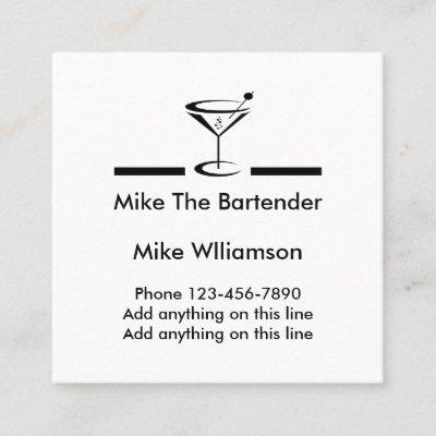 Simple Bartender Profile Square