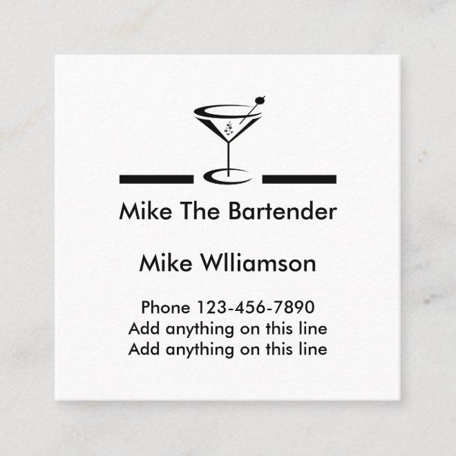 Simple Bartender Profile Square