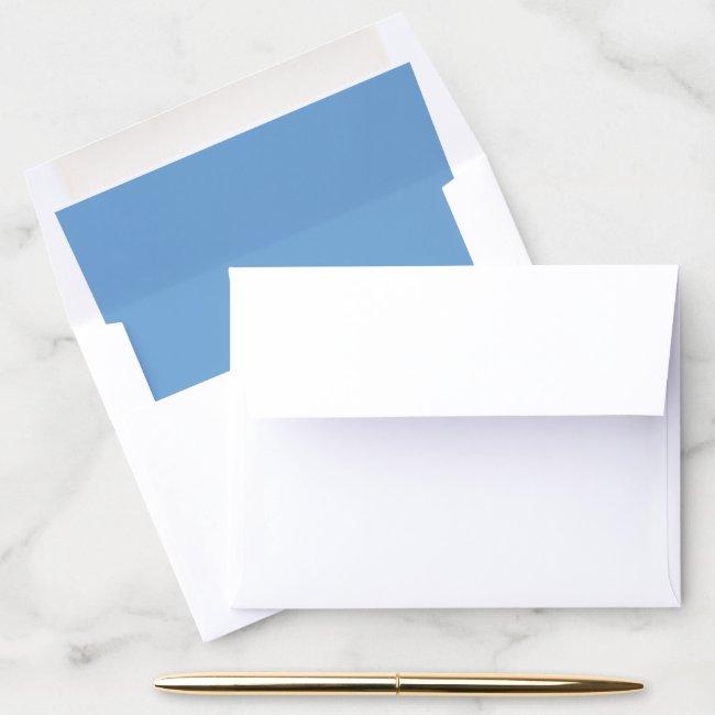 Simple Basic Minimalist Classic Modern Dusty Blue Envelope Liner