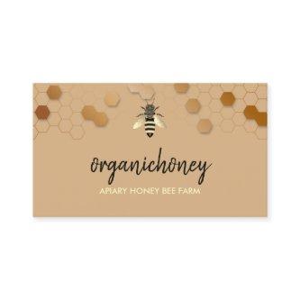 Simple Beige Pure Raw Honey Bee Apiary Honeycomb