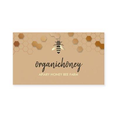 Simple Beige Pure Raw Honey Bee Apiary Honeycomb
