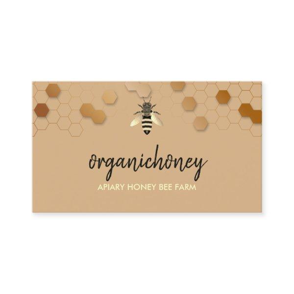 Simple Beige Pure Raw Honey Bee Apiary Honeycomb