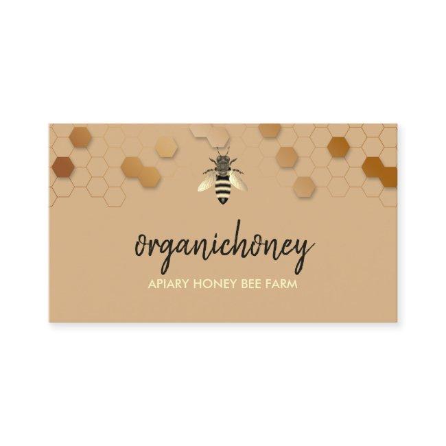 Simple Beige Pure Raw Honey Bee Apiary Honeycomb