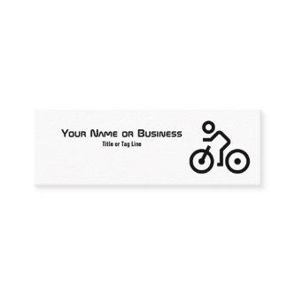 Simple Bike Symbol Black and White Bicycle Cyclist Mini