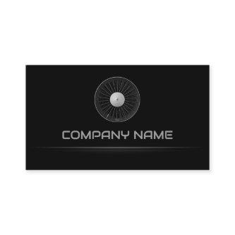 Simple Black Airplane Engine Airport Operations