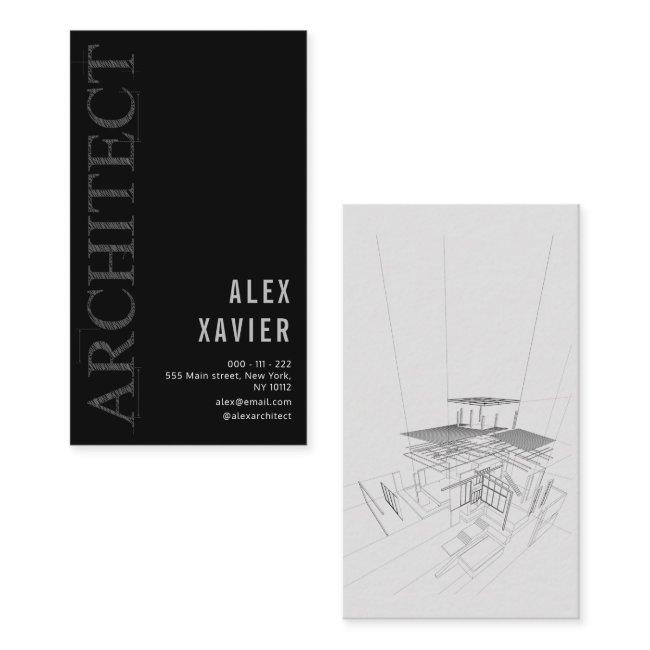 simple black architect