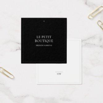 Simple Black Clothing Store Square Swing Price Tag