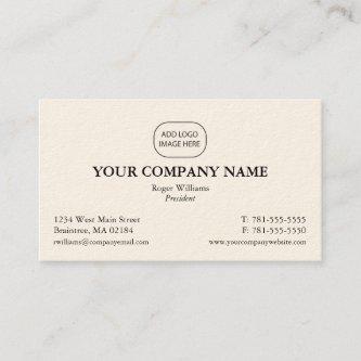 Simple Black Corporate Business - Add Your Logo