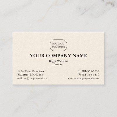 Simple Black Corporate Business - Add Your Logo