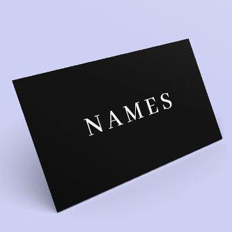 Simple Black Custom Name Elegant