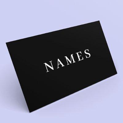 Simple Black Custom Name Elegant