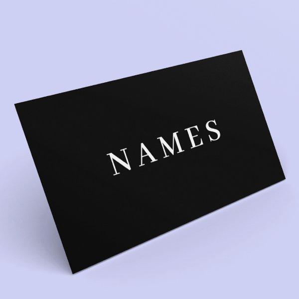 Simple Black Custom Name Elegant