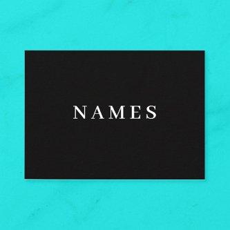 Simple Black Custom Name Elegant