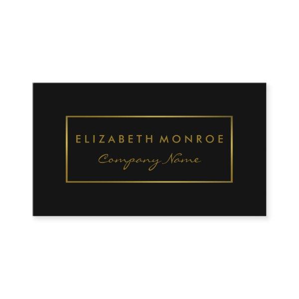 Simple Black & Gold Foil Effect
