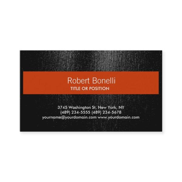 Simple Black Grey Orange Stripe
