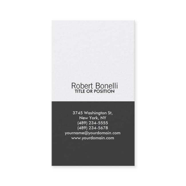 Simple Black Grey White Plain Modern