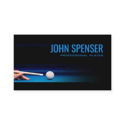 Simple Black Pro Pool Player Coach Master