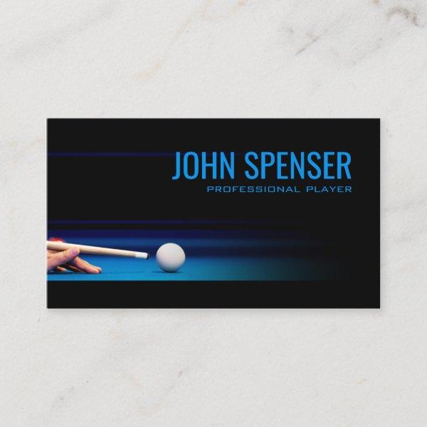 Simple Black Pro Pool Player Coach Master