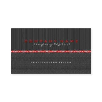 Simple Black & Red Stripes & LinenTexture
