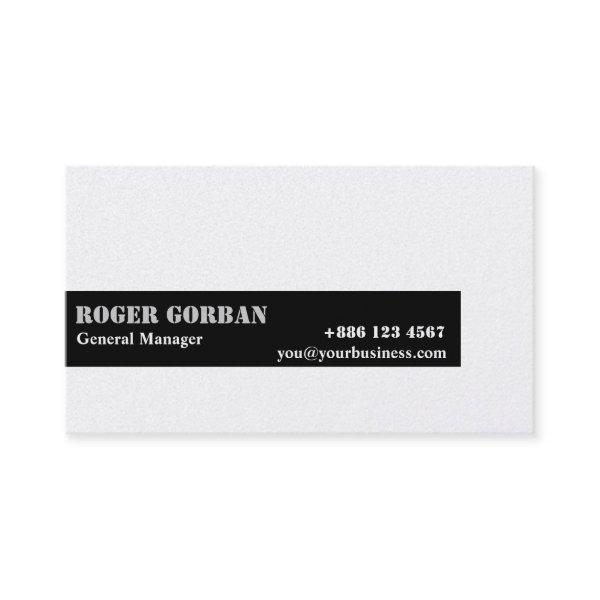 Simple Black Stripe on White Generic