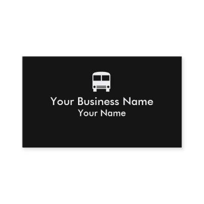 Simple black white bus symbol