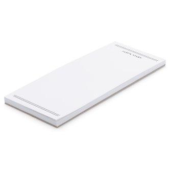 Simple Black White Classic Double Lines Magnetic Notepad