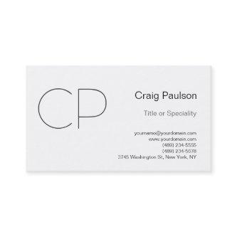 Simple Black White Monogram