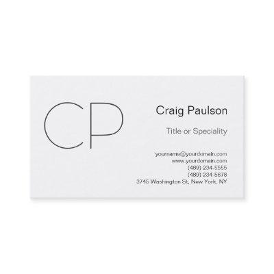 Simple Black White Monogram