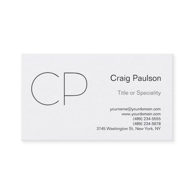Simple Black White Monogram